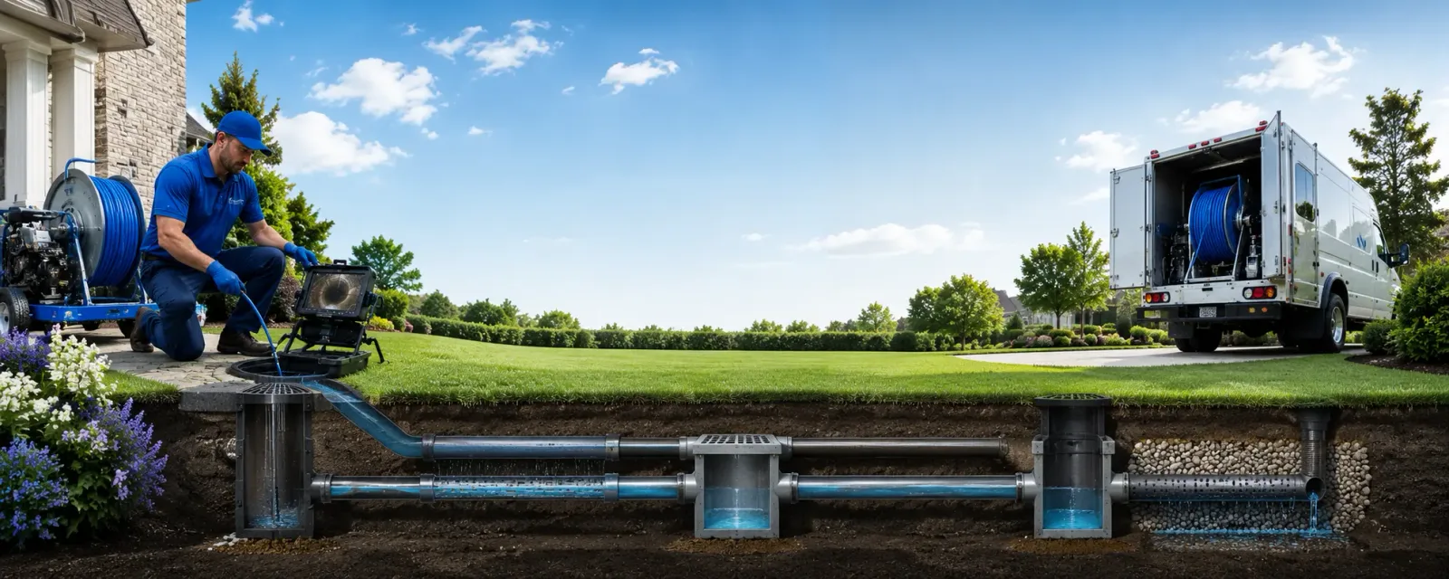 Outdoor drain cleaning information for Oilton, OK